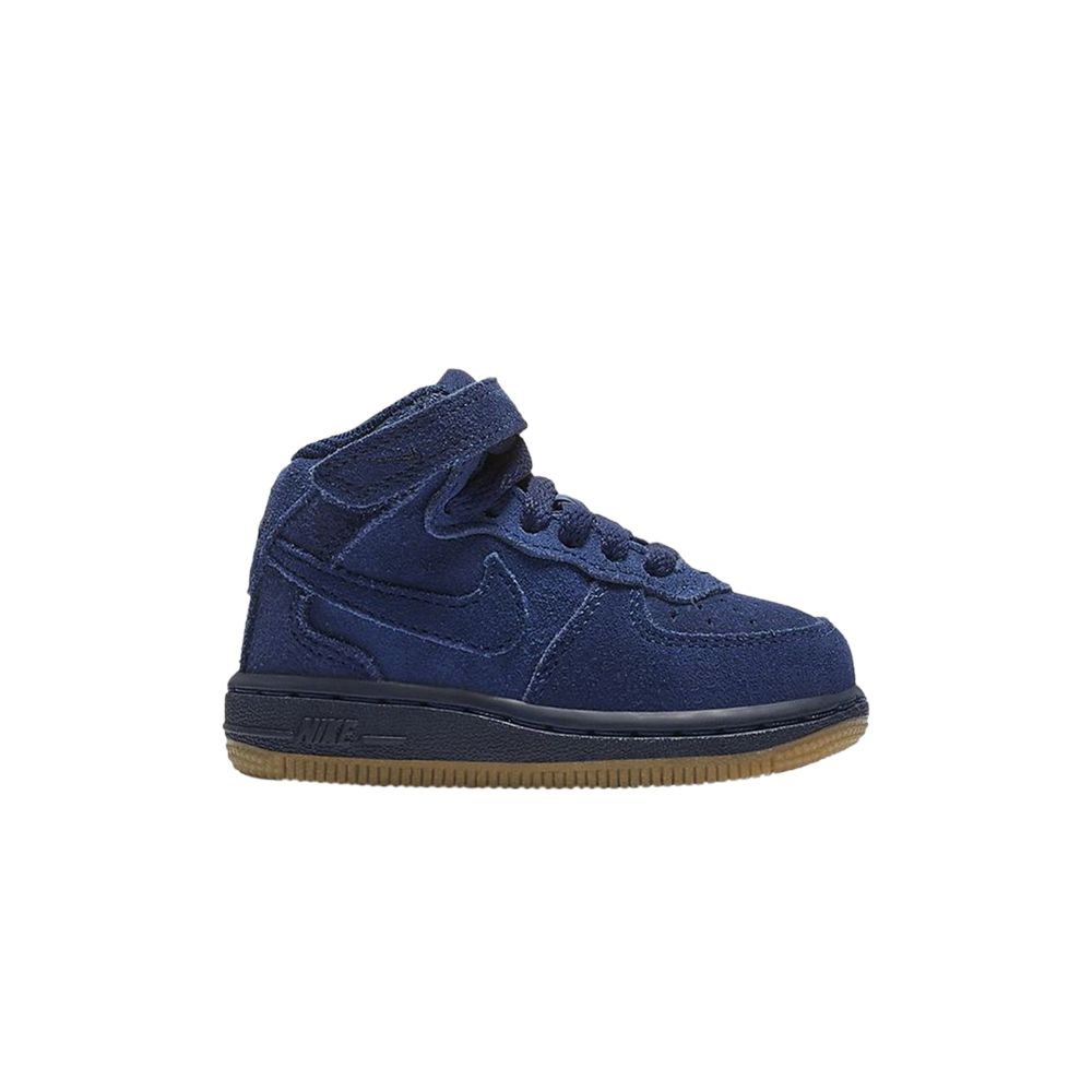 Pre-owned Nike Force 1 Mid Lv8 Td 'blue Void' | Infant Size 9