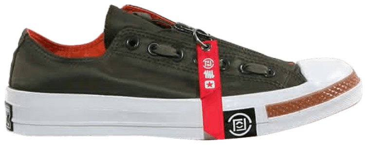 Undefeated x Clot x Converse Chuck 70 Ox Bronze Green