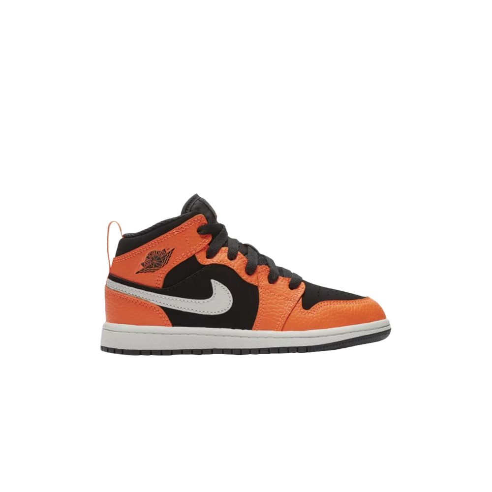 Air Jordan 1 Mid PS 'Black Cone' | Orange | Kid's Size 11.5