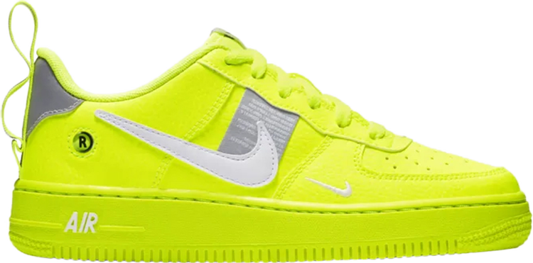 Nike Air Force 1 LV8 Utility Big Kids' Shoe Size 5Y (Volt)