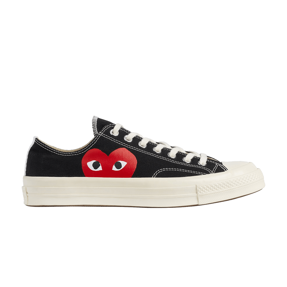 comme de garcons white converse