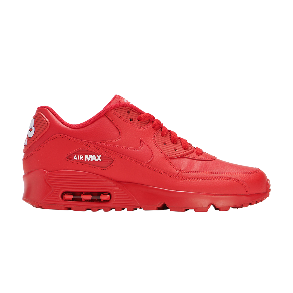 red nike air max 90 leather