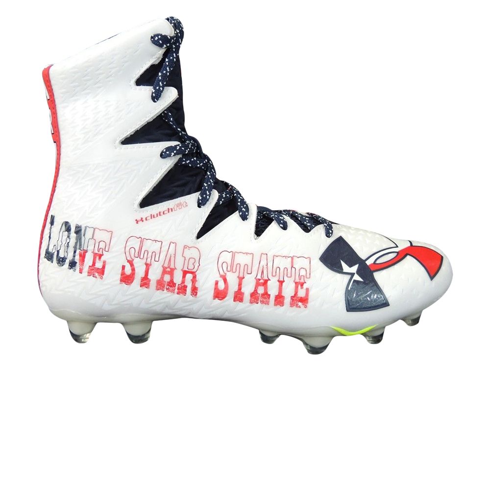 Pre-owned Under Armour Highlight Mc Le 'lone Star State' | White | Men's Size 13