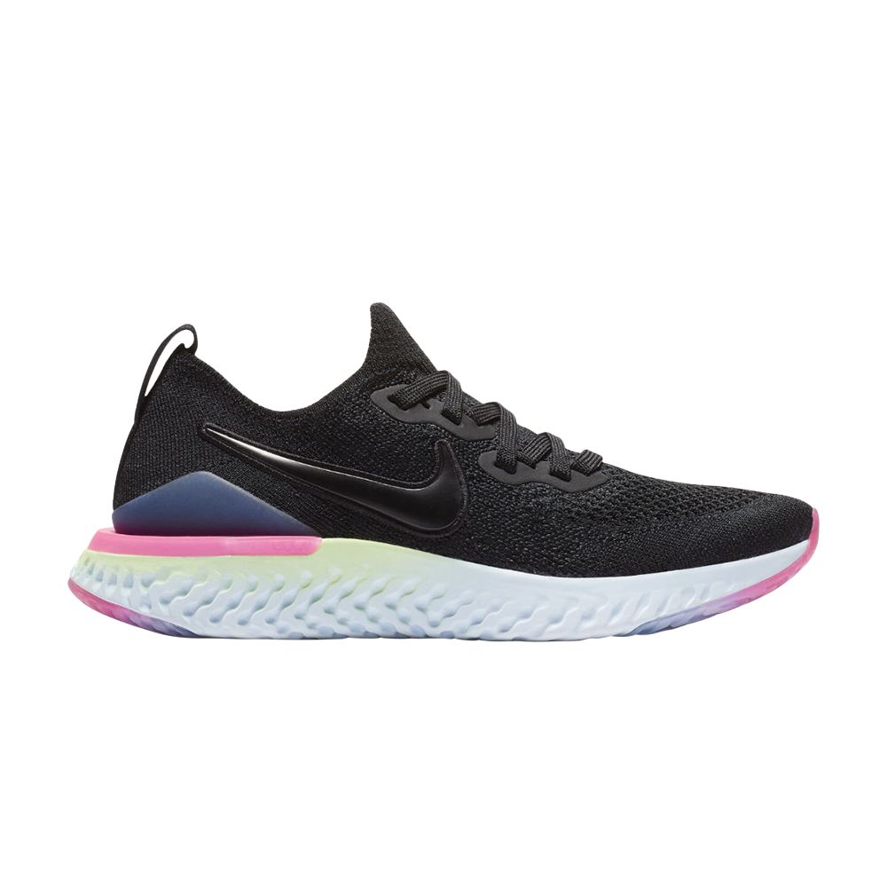 Nike Epic React Flyknit 2 GS 'Pixel' | Black | Kid's Size 7