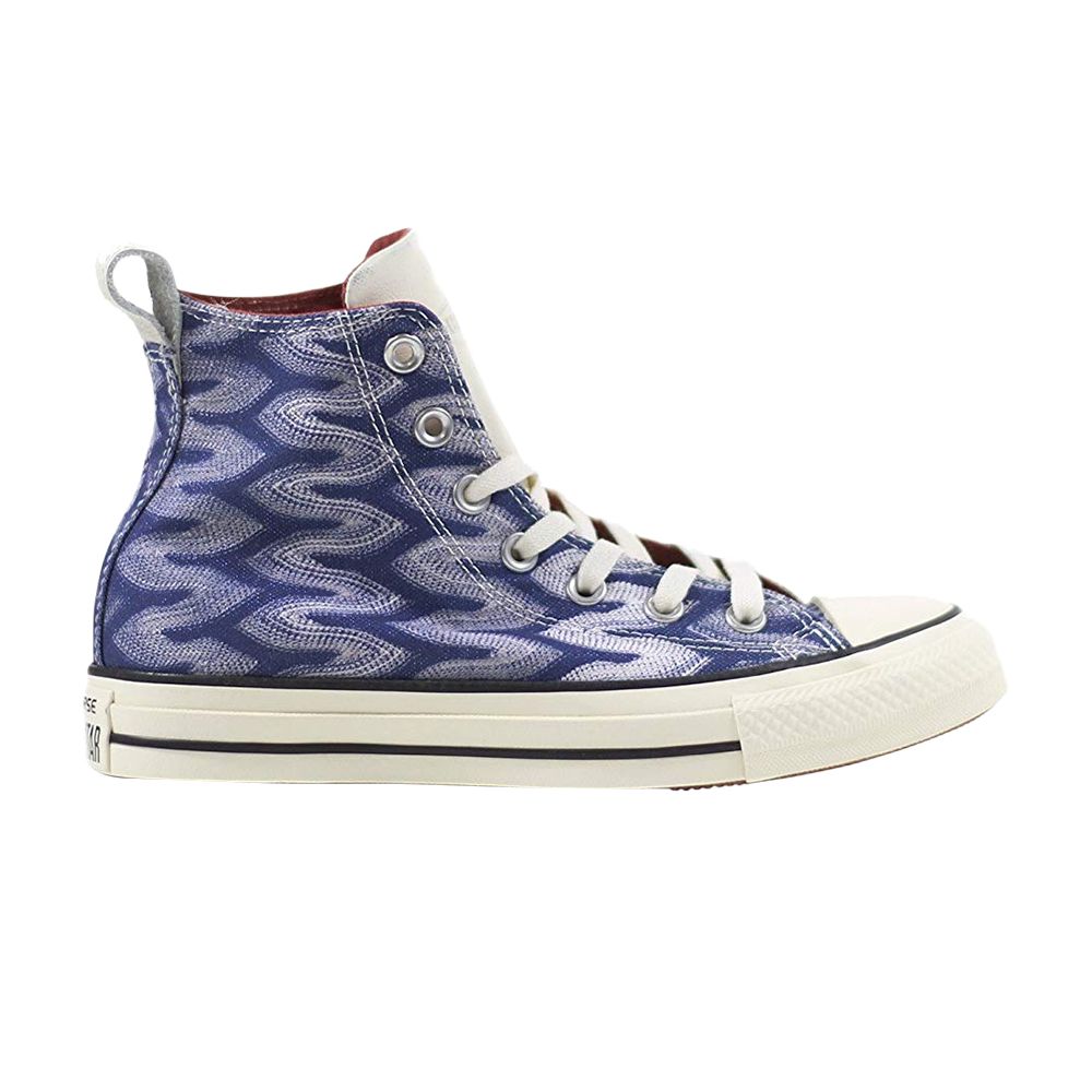 Pre-owned Converse Missoni X Chuck Taylor All Star Hi 'egret' | Blue | Men's Size 6.5