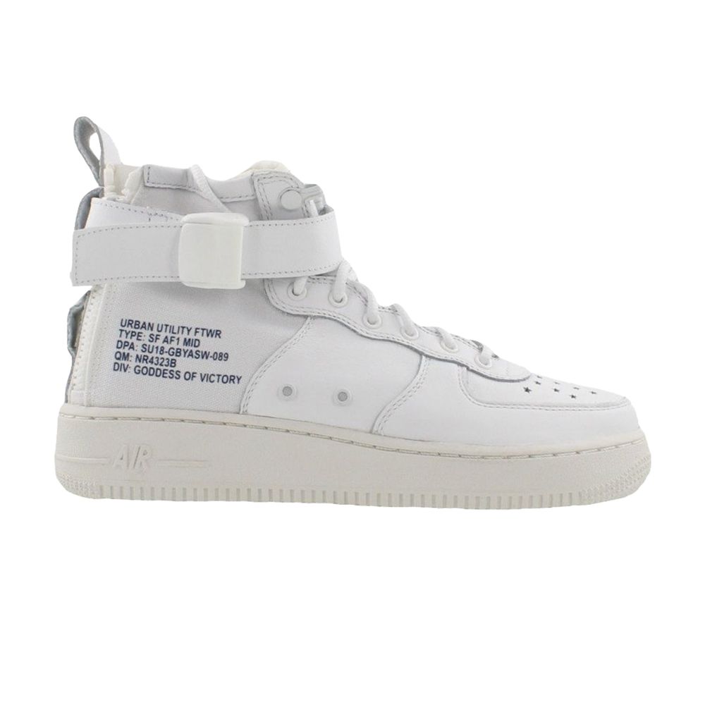 Nike SF Air Force 1 Mid QS GS 'Triple White' | Kid's Size 8