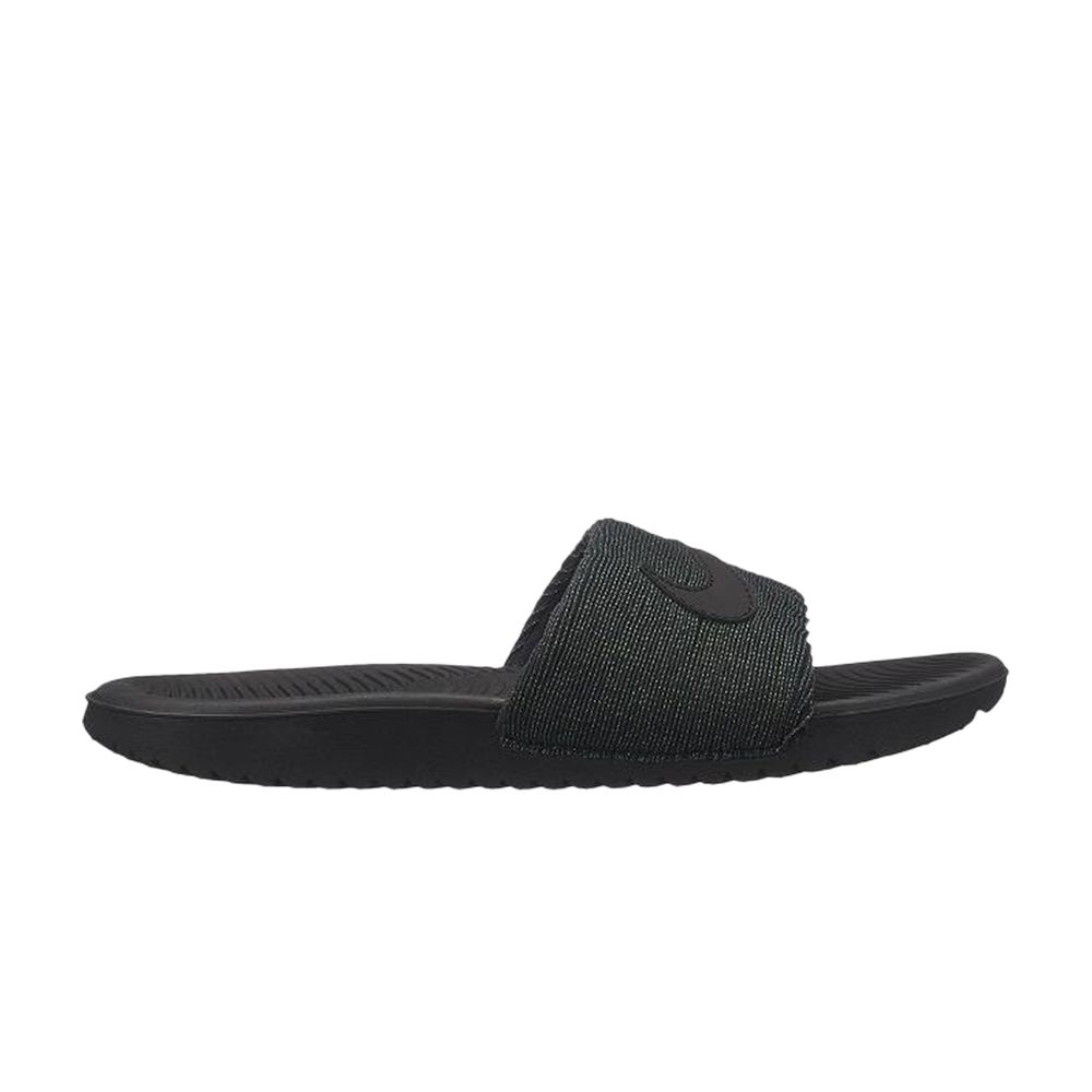 Pre-owned Nike Kawa Slide Se Gs 'black' | Kid's Size 2