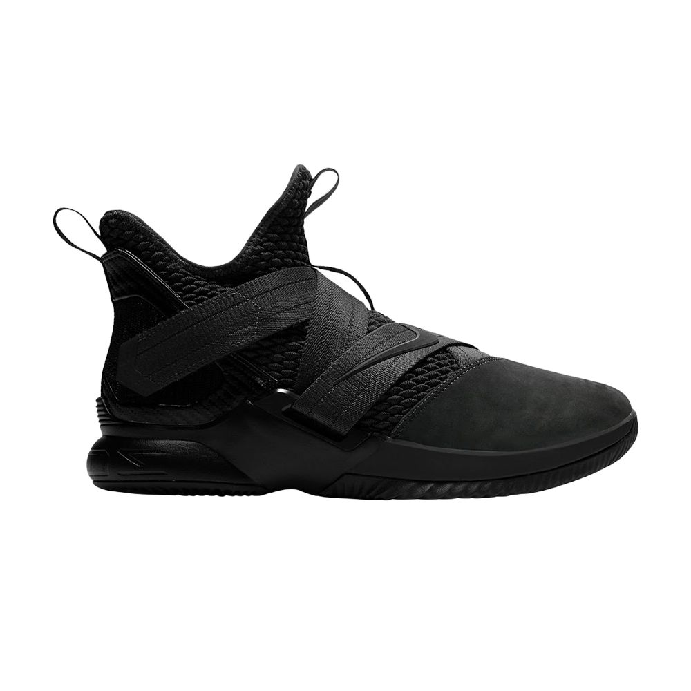 Nike LeBron Soldier 12 GS 'Triple Black' | Kid's Size 6 - AO2910-002