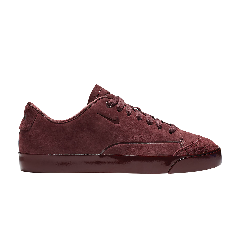Pre-owned Nike Wmns Blazer City Low Suede 'burgundy ' In Red
