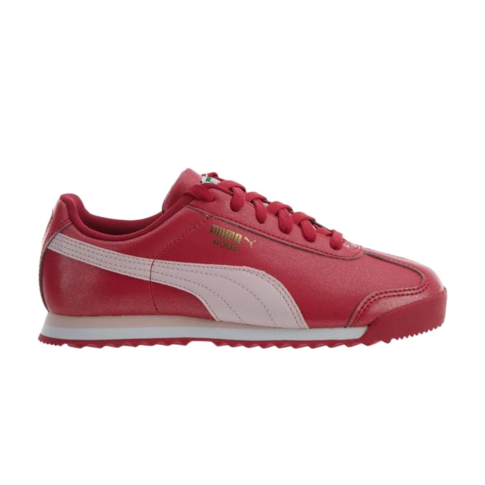Pre-owned Puma Roma Basic Glitter Jr 'rose Red' | Kid's Size 2.5