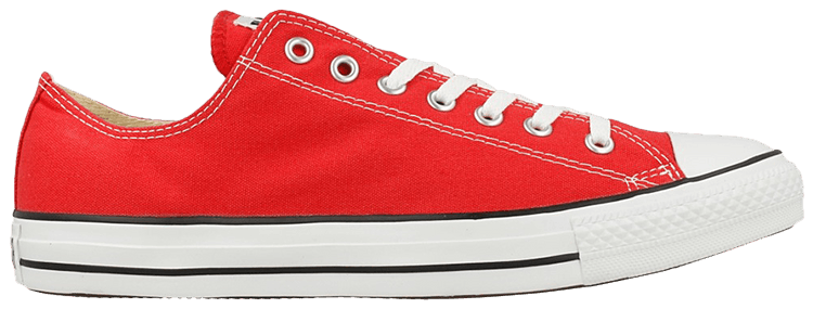 Red converse all star ox top