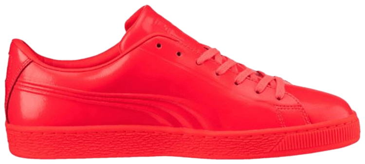 Puma Basket Classic Patent Emboss Red Blast