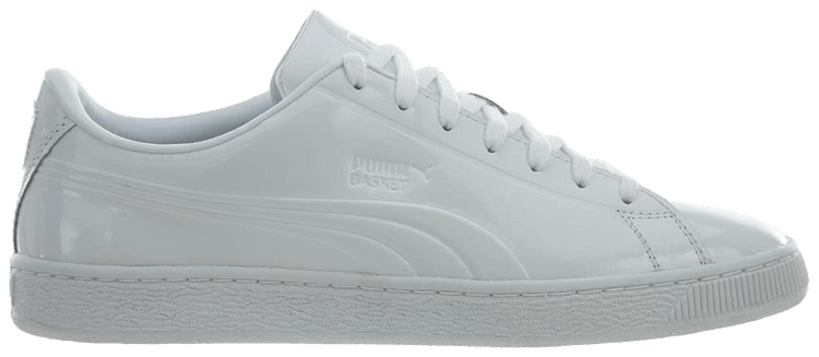 Puma Basket Classic Patent Emboss White