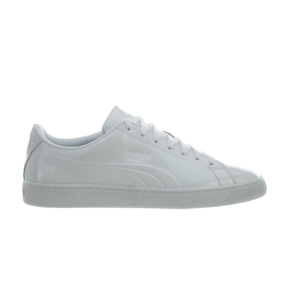 Puma Basket Classic Patent Emboss 'White' | Men's Size 9.5 - 362035-05