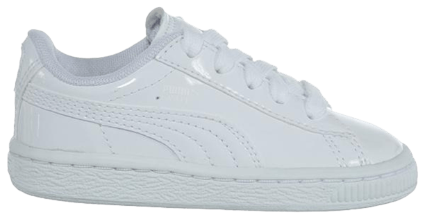 Puma Basket Classic Patent Toddler White