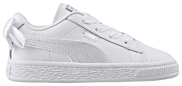 Puma Basket Bow AC Toddler White