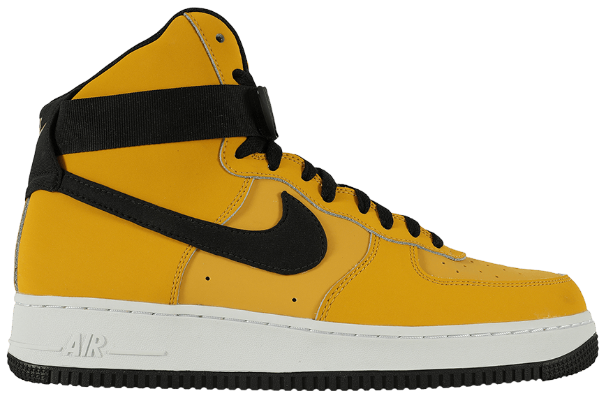 air force 1 yellow and black high top