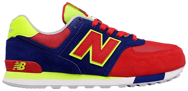 New Balance 574 Kids Basin Red Navy