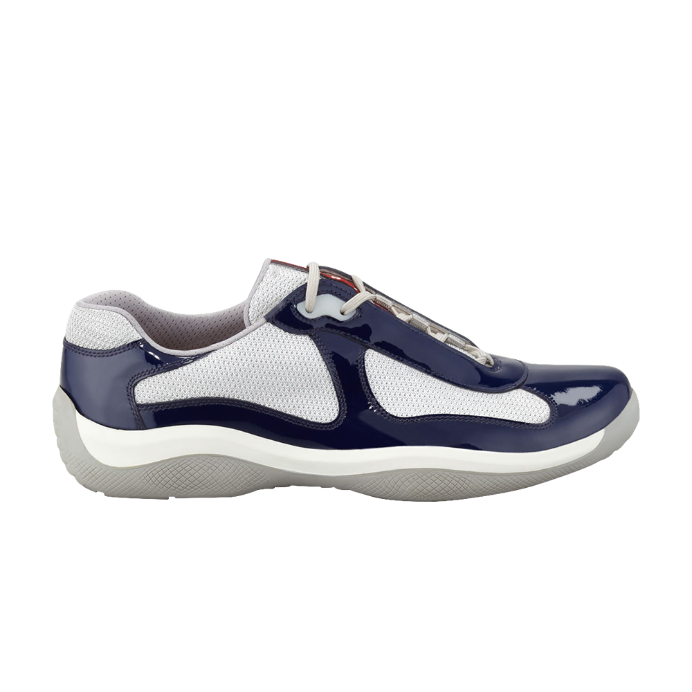 navy blue prada americas cup sneakers