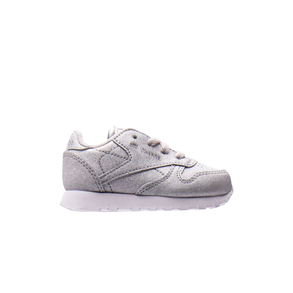 Pre-owned Reebok Classic Leather Synthetic Toddler 'snow Grey' | Silver | Infant Size 7
