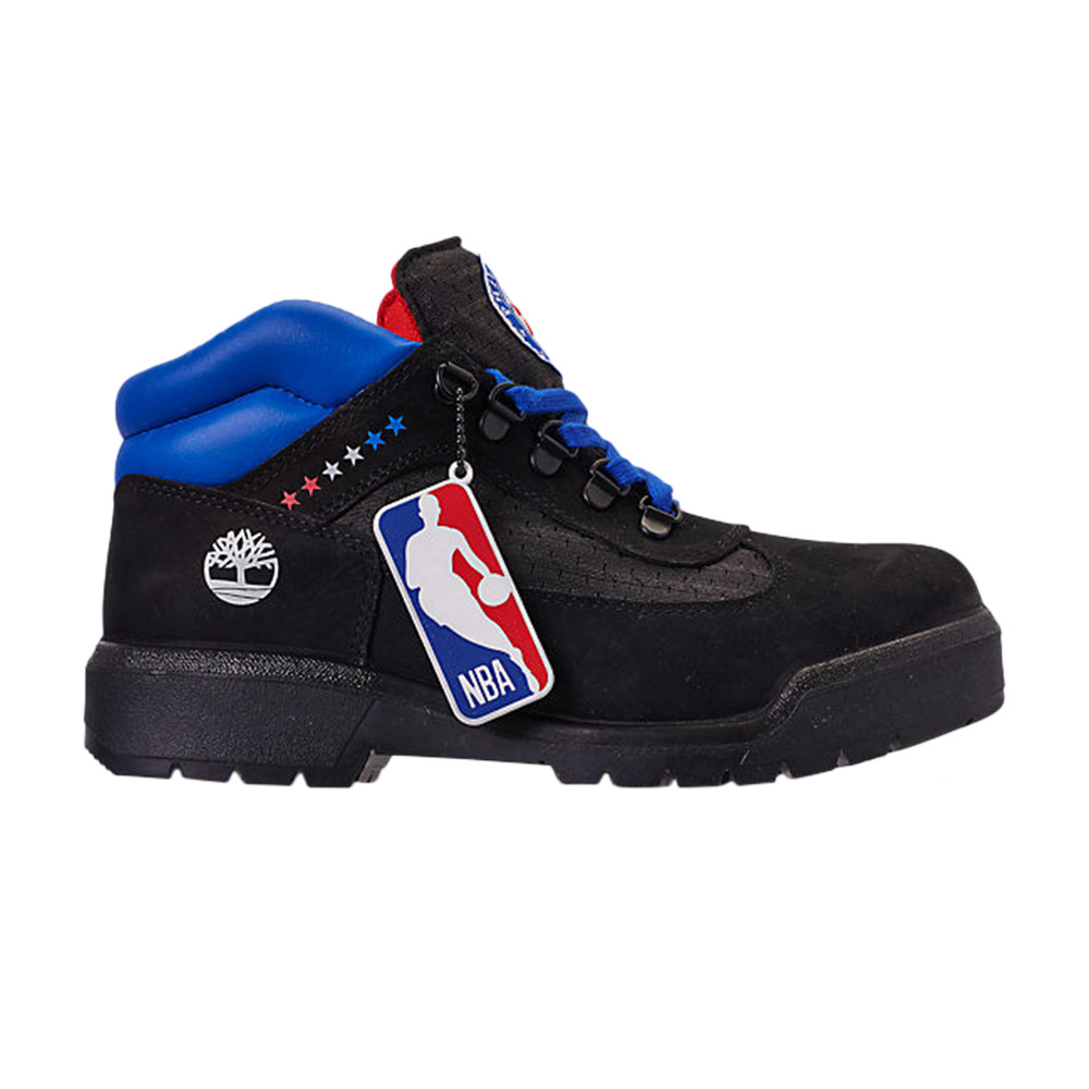 Pre-owned Timberland Nba X Field Boot 'philadelphia 76ers' In Black