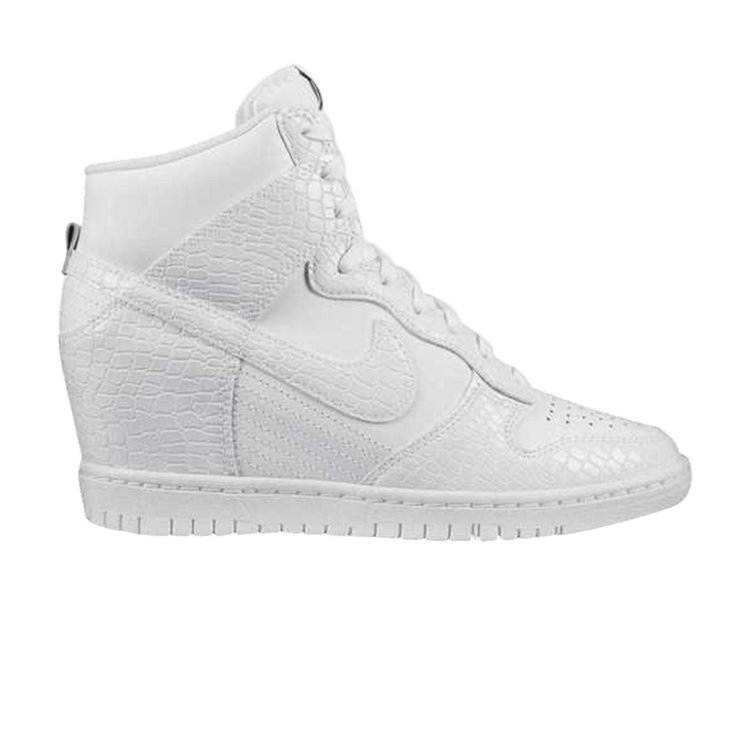 White nike sky high dunks top