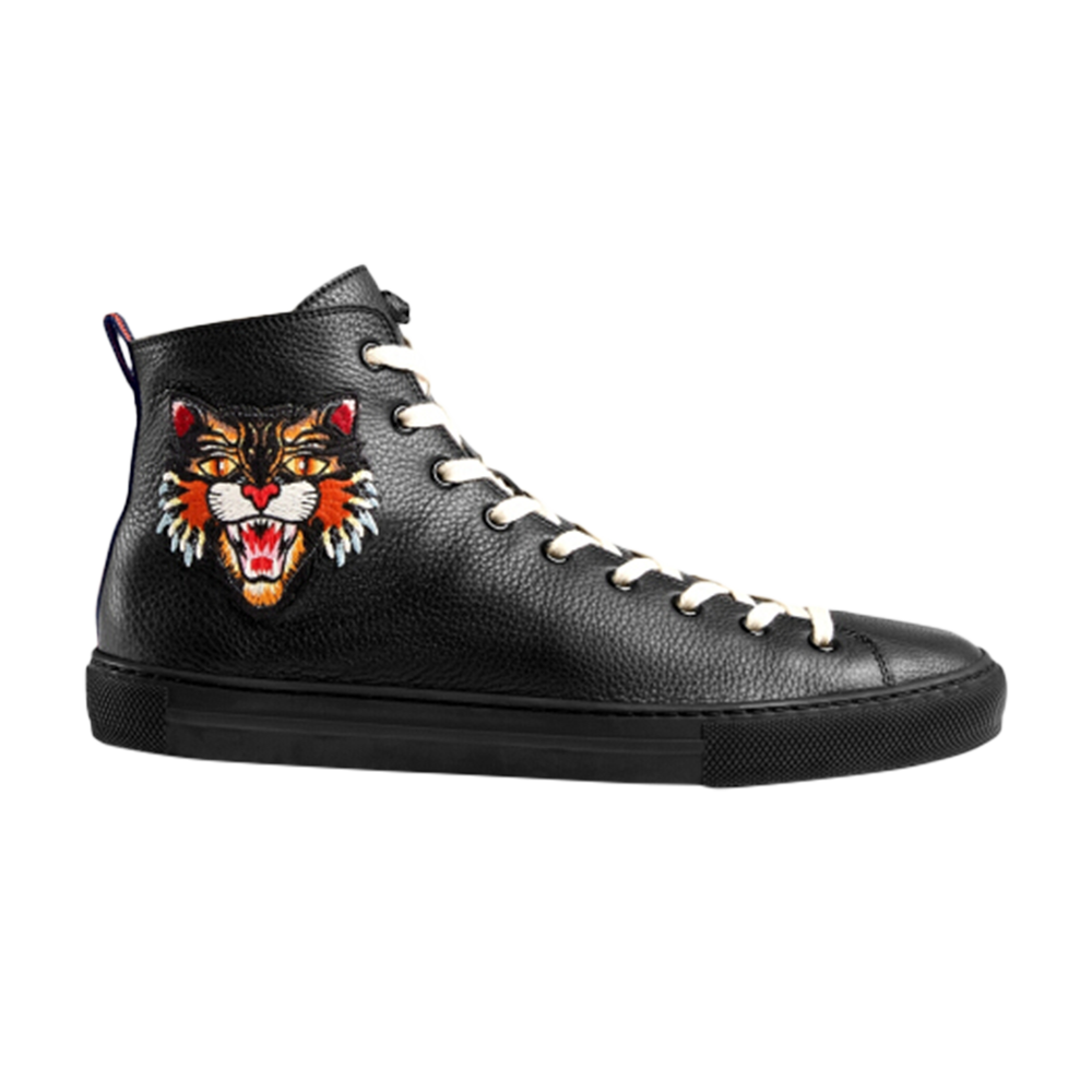 gucci leather high top tiger
