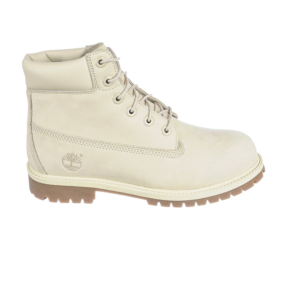 Pre-owned Timberland 6 Inch Premium Youth 'angora Mono' | White | Kid's Size 7