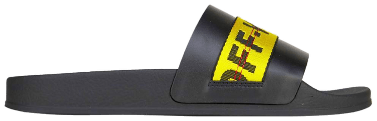 Off White Industrial Sliders Black Yellow SS 2019