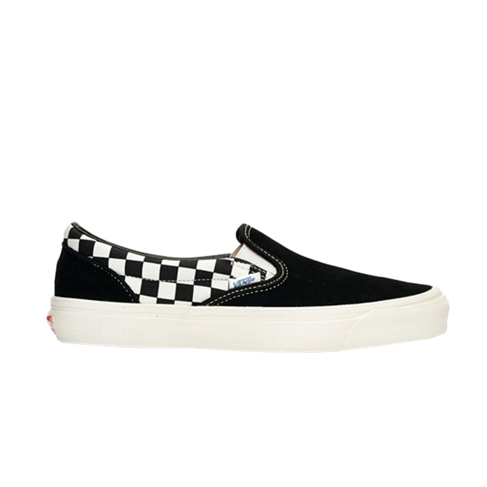 Pre-owned Vans Modernica X Og Classic Slip-on Lx 'checkerboard' In Black