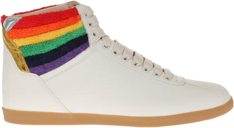 Buy Gucci Lace Up High Top 'Rainbow Heel Collar' - 473375 DOPO0 9080 | GOAT