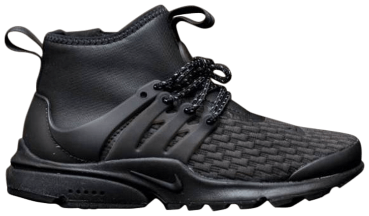 Buy Wmns Air Presto Mid Utility Premium Triple Black AA0674 003 GOAT