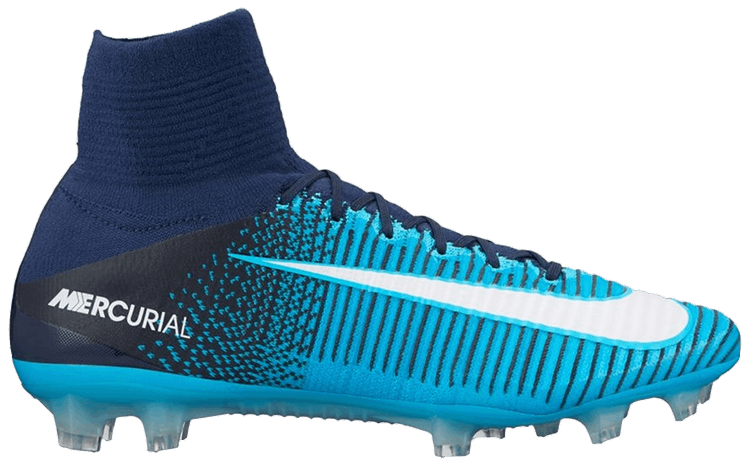 Nike Mercurial Superfly 5 FG GS Obsidian Gamma Blue