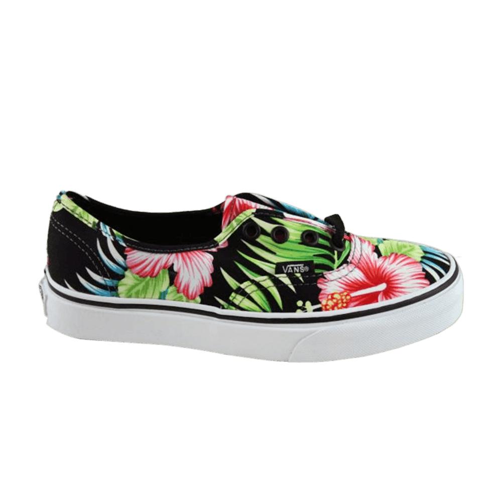 vans authentic hawaiian floral skate shoe