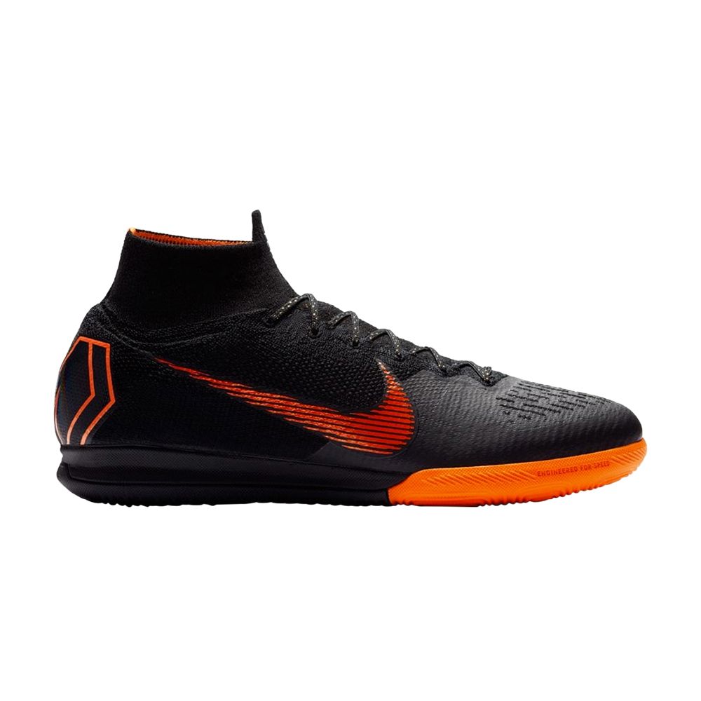 Pre-owned Nike Mercurial Superflyx 6 Elite Ic 'black Orange'