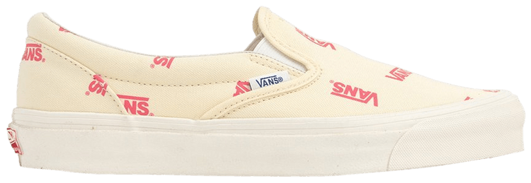 Vans Classic Slip On Multi Logo Pack   Cream