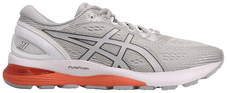Asics gel nimbus 21 grey cheap orange