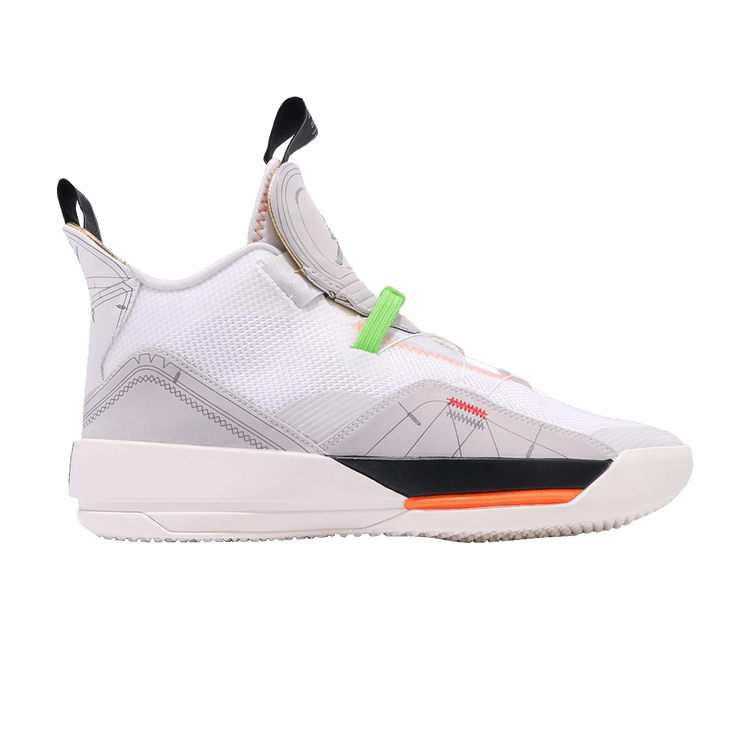 Size 3.5 Air Jordan 33 GS Vast Grey