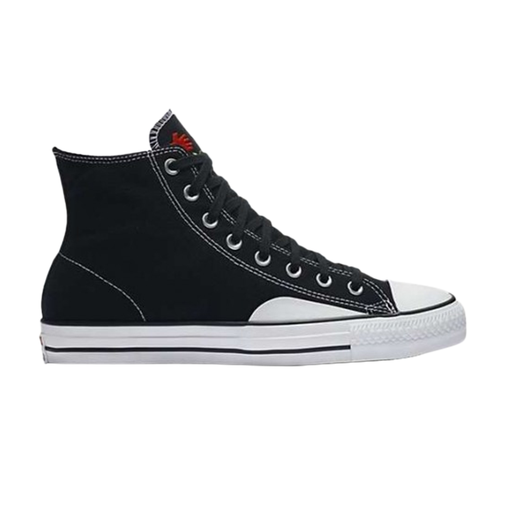Pre-owned Converse Chocolate Skateboards X Chuck Taylor All Star Pro Hi 'black White Red'
