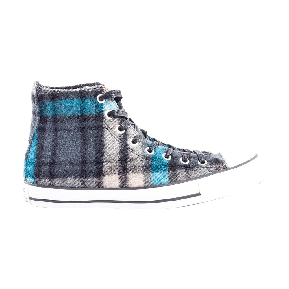 Pre-owned Converse Woolrich X Chuck Taylor All Star Hi 'black Turquoise' | Men's Size 8