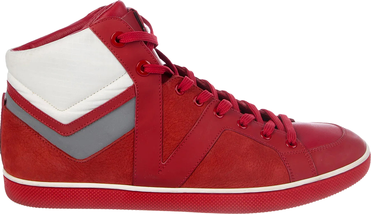 Louis Vuitton Damier Suede High 'Red Reflective'
