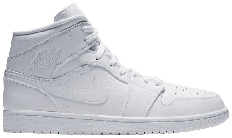 Air Jordan 1 Mid Triple White