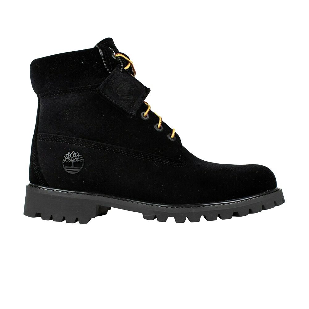 Off-White Timberland X OFF WHITE Velvet Boots 'Black' | Men's Size 10.5