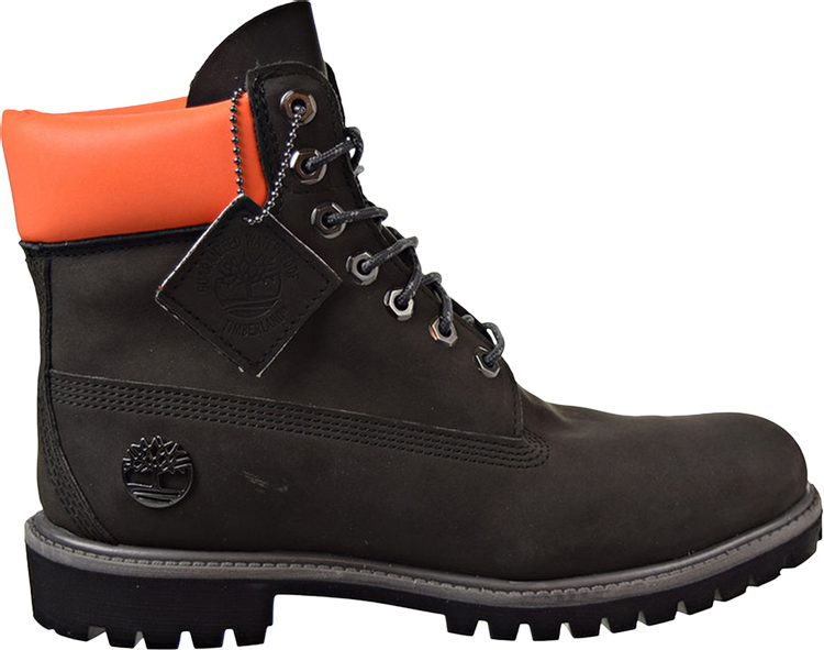 6 Inch Premium Waterproof Boot 'Black Orange'