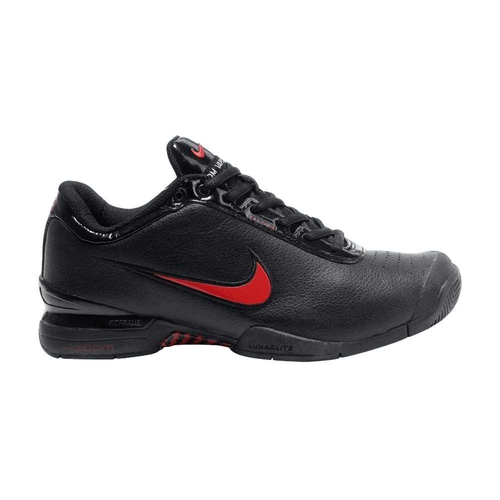 vapor air max black and red