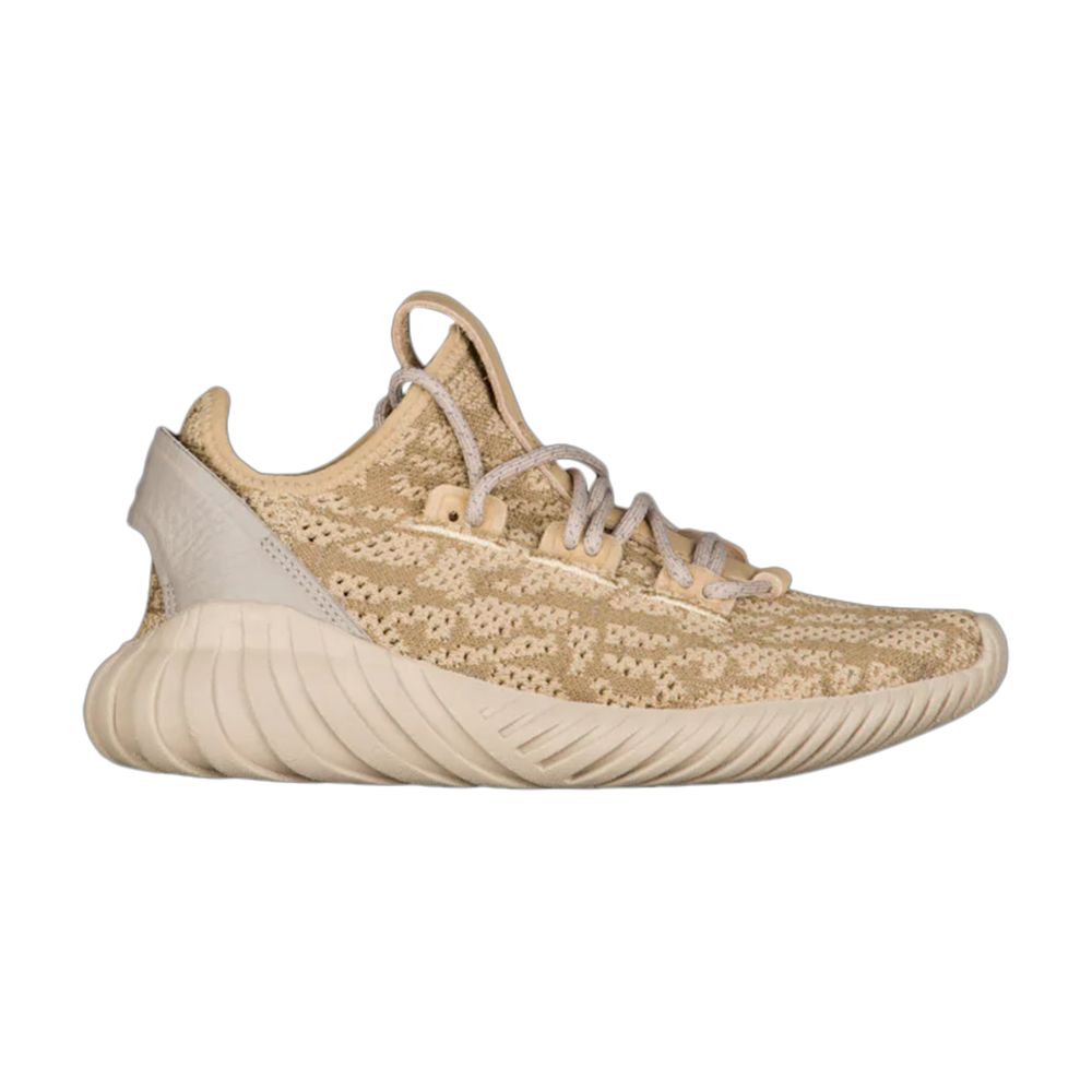 Pre-owned Adidas Originals Adidas Tubular Doom Sock Primeknit J 'linen Khaki' | Brown | Kid's Size 7