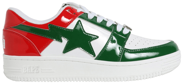 Bapesta Low Green Red