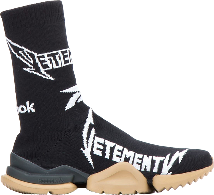 Buy Reebok Vetements Metal Sock Runner Boot '10th Anniversary - Black' - BLK - Black GOAT