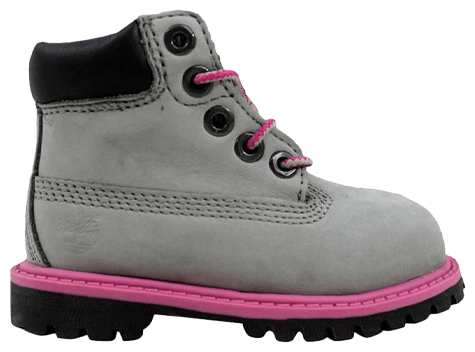 Timberland 6 Inch Premium Toddler Grey Pink