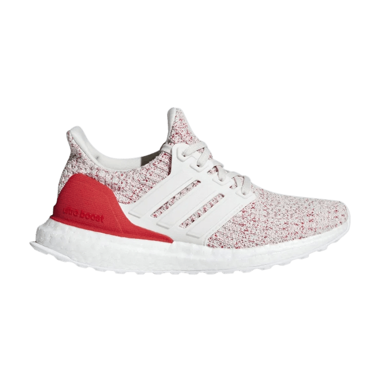 Buy UltraBoost 4.0 J Chalk White Active Red F34034 GOAT